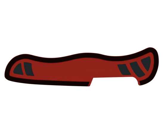 Задняя накладка для ножей VICTORINOX 111 мм, нейлоновая, красно-чёрная