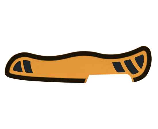 Задняя накладка для ножей VICTORINOX Hunter XS и XT 111 мм, нейлоновая, оранжево-чёрная