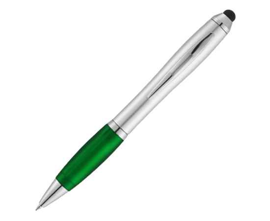 10678502 Ручка-стилус шариковая Nash, Цвет: зеленый,серебристый