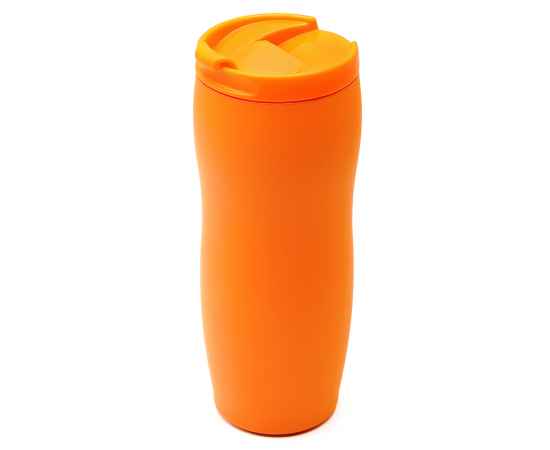 Термокружка с двойной стенкой Softex, оранжевая, Цвет: оранжевый, Объем: 420 мл